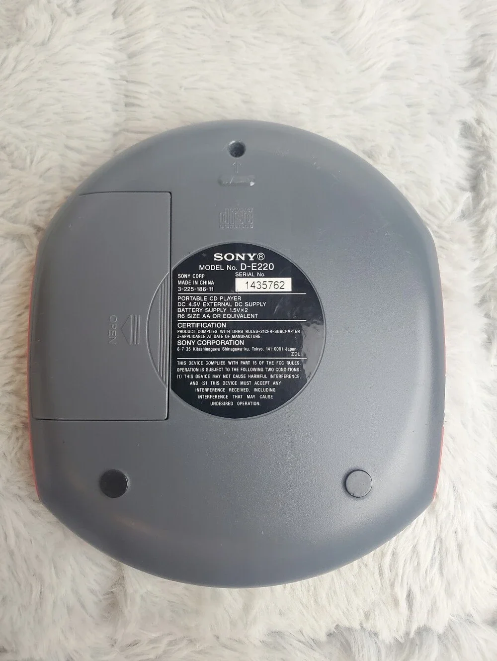 Sony portable cd